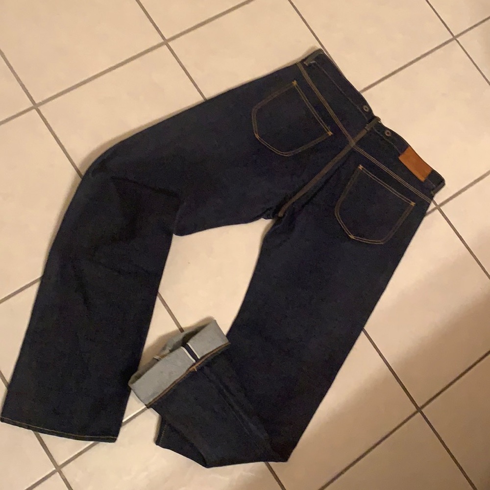 SOLD WW2 Lee 101B inspired custom crafted Japanese selvedge denim jeans 34x35